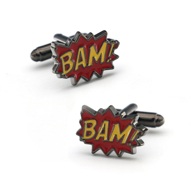 iGame Cartoon Movie Cuff Links Quality Brass Material Bat Design Cufflinks For Men Gift