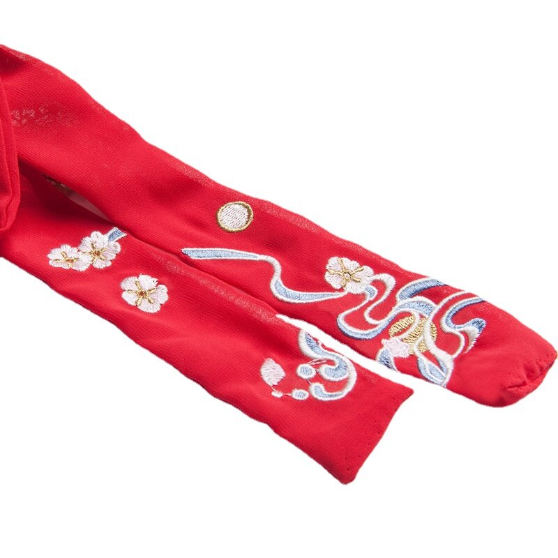 Hanfu cinto headwear acessórios espadachim estilo étnico hanfu cosplay bordado acessórios do cabelo jóias antigas corda de cabelo