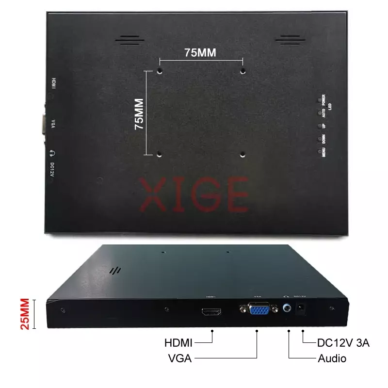 Caixa de metal compatível com HDMI e Driver Controller Board, Display portátil, Fit LP173WF4, LP173WF5, VGA, 17,3 ", EDP-30 Pin, 1920x1080, Kit DIY