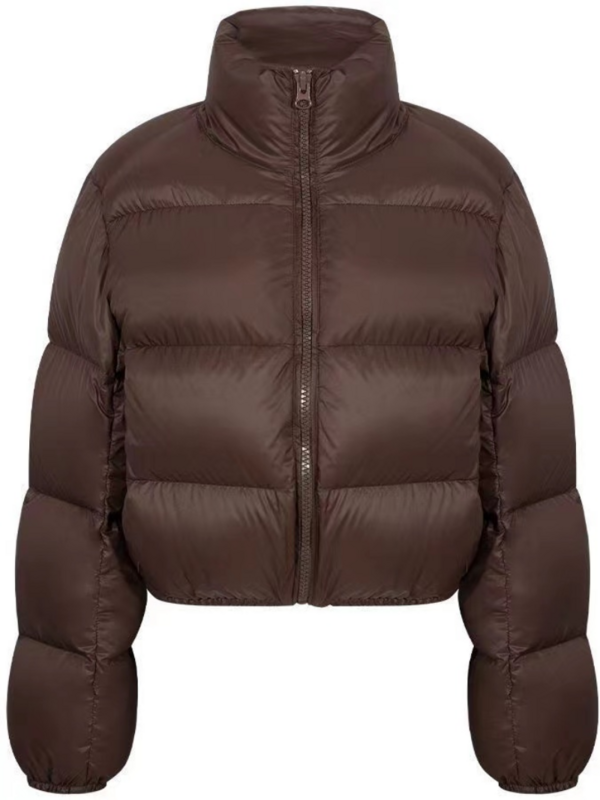 2023 겨울 짧은 파카 재킷, 따뜻한 지퍼, 느슨한 다운 코트, 가을 여성 코튼 재킷, 단색, 두꺼운 방풍 외투, 신상
