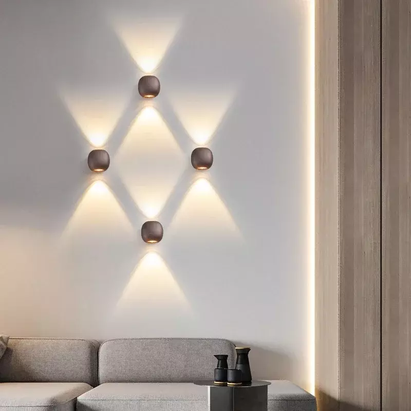Moderna applique da parete impermeabile soggiorno BedroomBedside lampada da parete corridoio studio scala dimmerabile lampada da parete sfondo parete