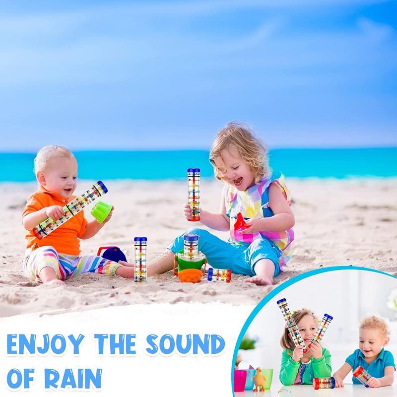 Rainmaker Mainan Bayi Tongkat Hujan untuk Bayi 6 12 Bulan Pengocok Kerincingan Pengembangan Sensorik Pendengaran Bayi Alat Musik Mainan
