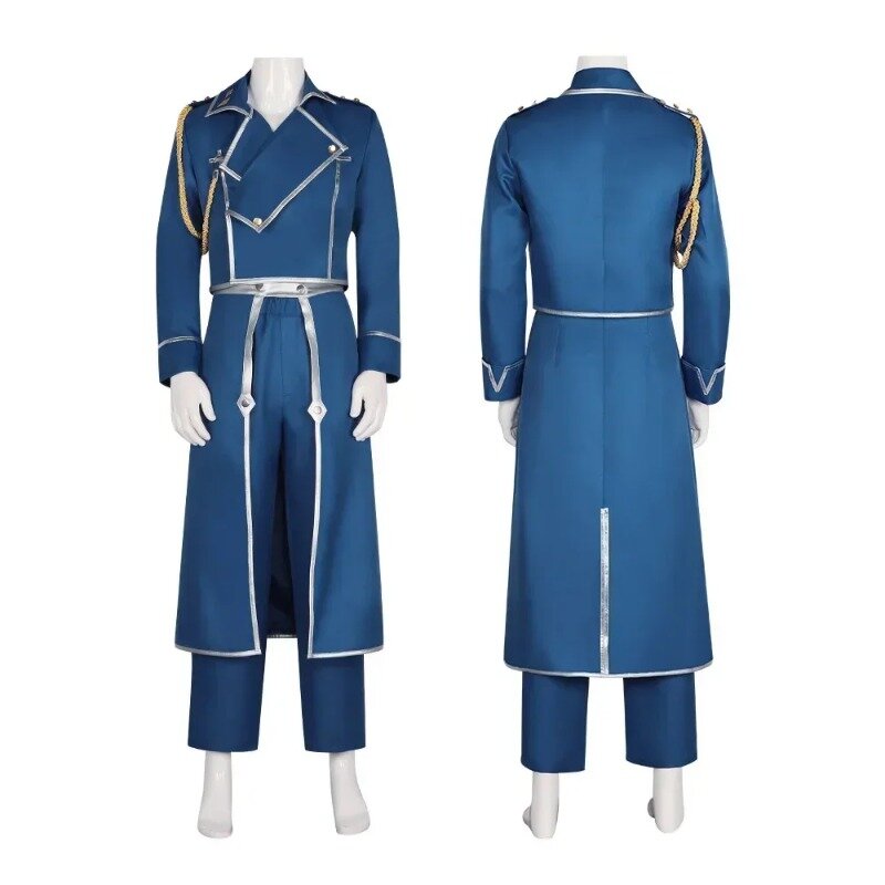Anime Cosplay Fullmetal Alchemist Roy Mustang Costume Clothes Wigs Christmas Anime Performance Clothes Carnival Party