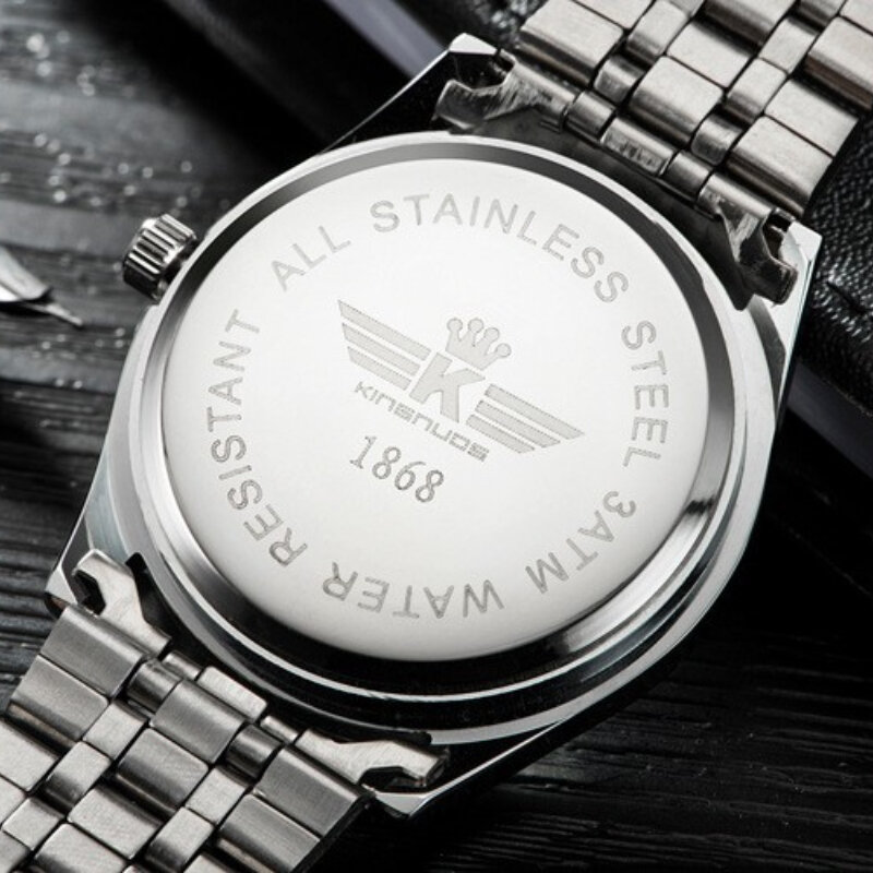 Luksusowy zegarek męski 30m wodoodporny zegar z datownikiem męskie zegarki sportowe męski zegarek kwarcowy na co dzień