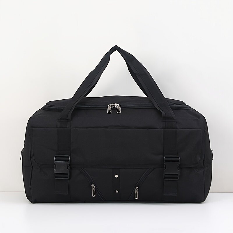 Luggage Male Large Capacity Carrying Canvas Travel Bag Transport Outdoor Long Haul Bag Travel Tote Black Khaki Bag