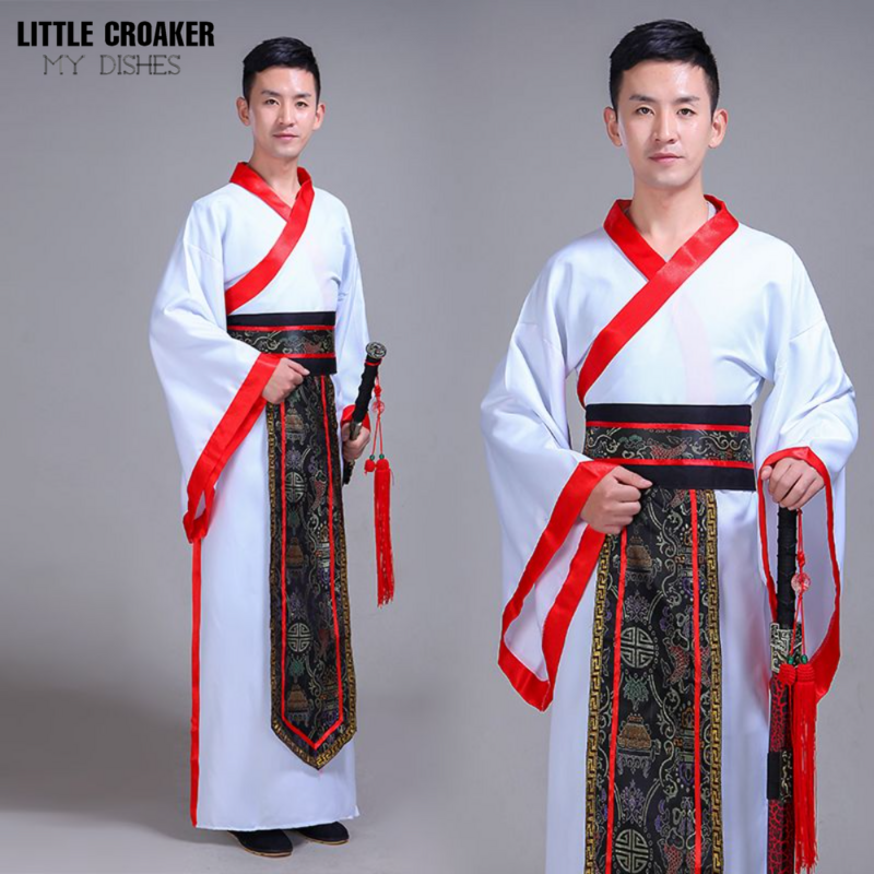 Традиционный китайский старинный костюм династии Тан, традиционная одежда ханьфу для выступления на сцене, Хэллоуин, мужская модель
