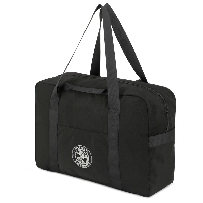 Tas pembawa Travel tas Duffle lipat Organizer tas penyimpanan koper kemasan kubus untuk wanita kapasitas besar tas tangan bagasi