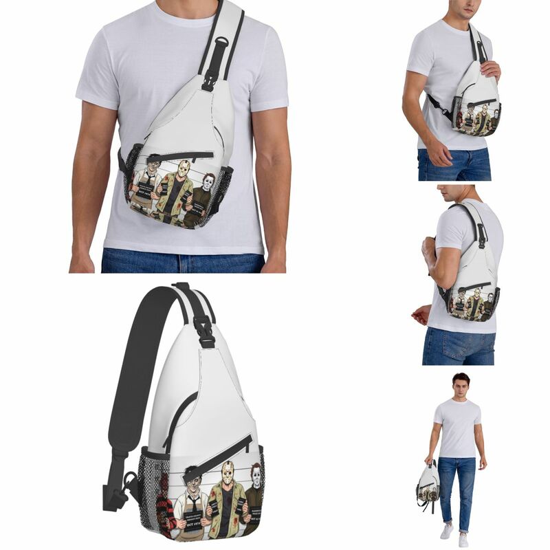 Horror dziecko zabawy mała chusta torba torba Crossbody na klatkę piersiową z paskiem na ramię plecak turystyczny podróżny plecak Chucky nieformalna torba