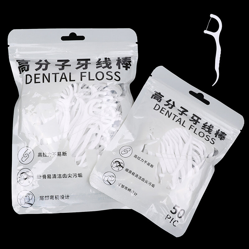 30/50/100 pces dental flosser escolhe dentes vara dente limpeza oral cuidados de limpeza descartáveis fio fio palitos cuidados de saúde