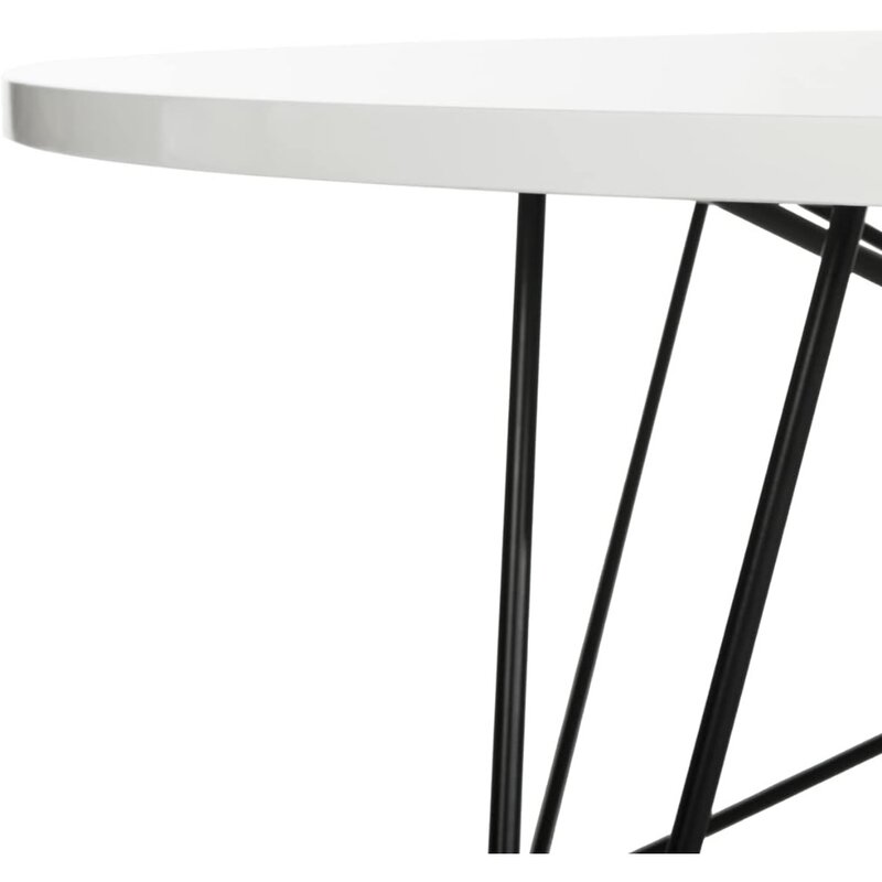 Moderno bianco laccato rotondo tornante gamba tavolino trasporto libero mobili salone soggiorno tavolini circolari Basses Coffe