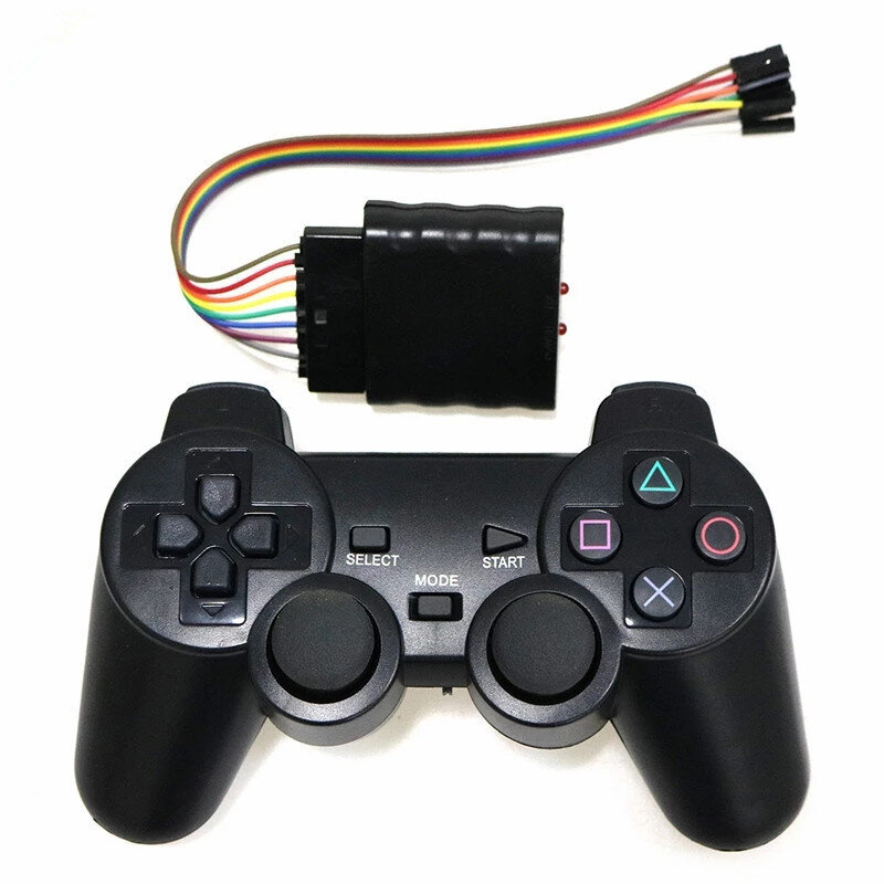 2.4g لوحة ألعاب لاسلكية عصا التحكم ل Ps2 تحكم مع استقبال لاسلكي Dualshock الألعاب الفرح لاردوينو STM32 روبوت