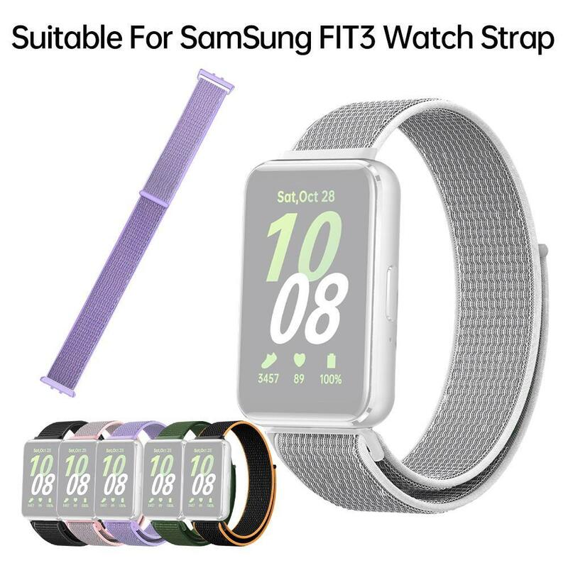 Nylon Loop Strap para Samsung Galaxy Fit 3, Pulseira Inteligente, Watch Band, Pulseira, Acessórios de Substituição, Correa, 1Pc