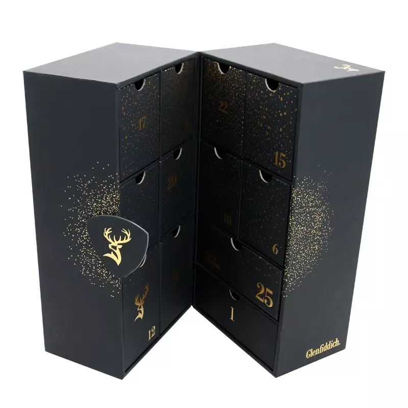 Customized productCustom Empty Cardboard Paper Mystery boxes Beauty Cosmetic set packaging and Countdown Advent Calend