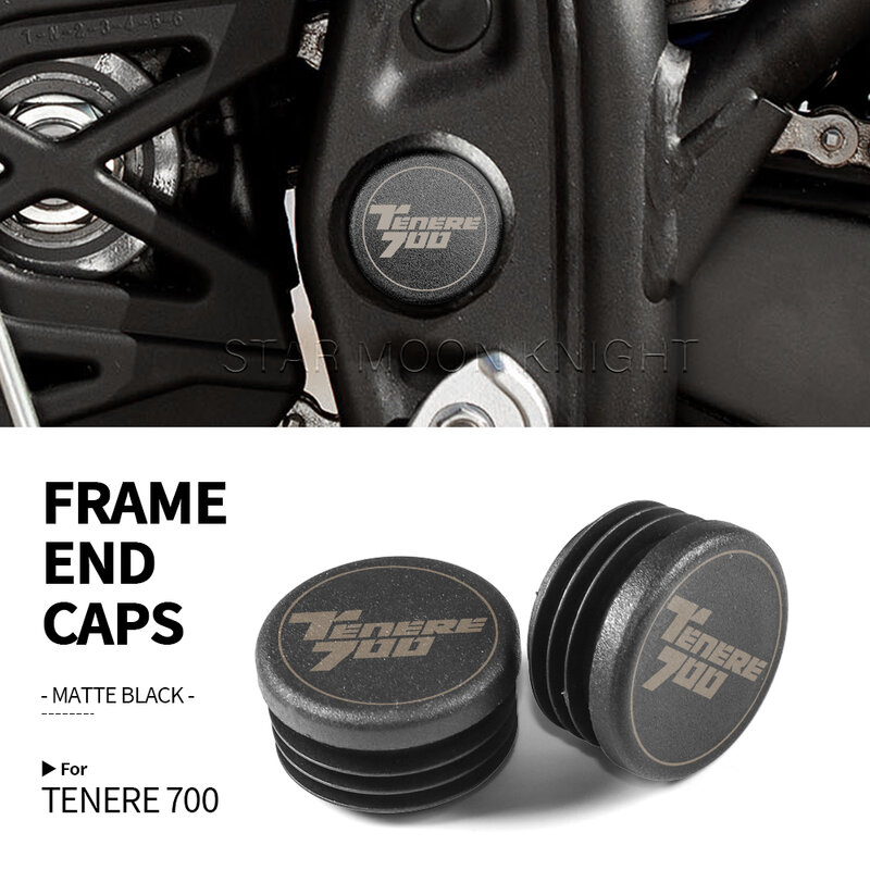 TENERE 700 Motorcycle Frame Hole Cover Caps Plug Decorative Frame Cap Set For YAMAHA Tenere700 World Raid XTZ 700 2019 - 2022