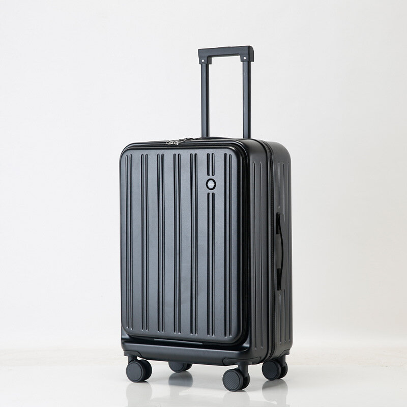 20-Inch Lichtgewicht Multifunctionele Oplaadbare Koffer Voor Het Openen Van Bagage Voor Dames 24-Inch Open Wachtwoord Trolley Koffer