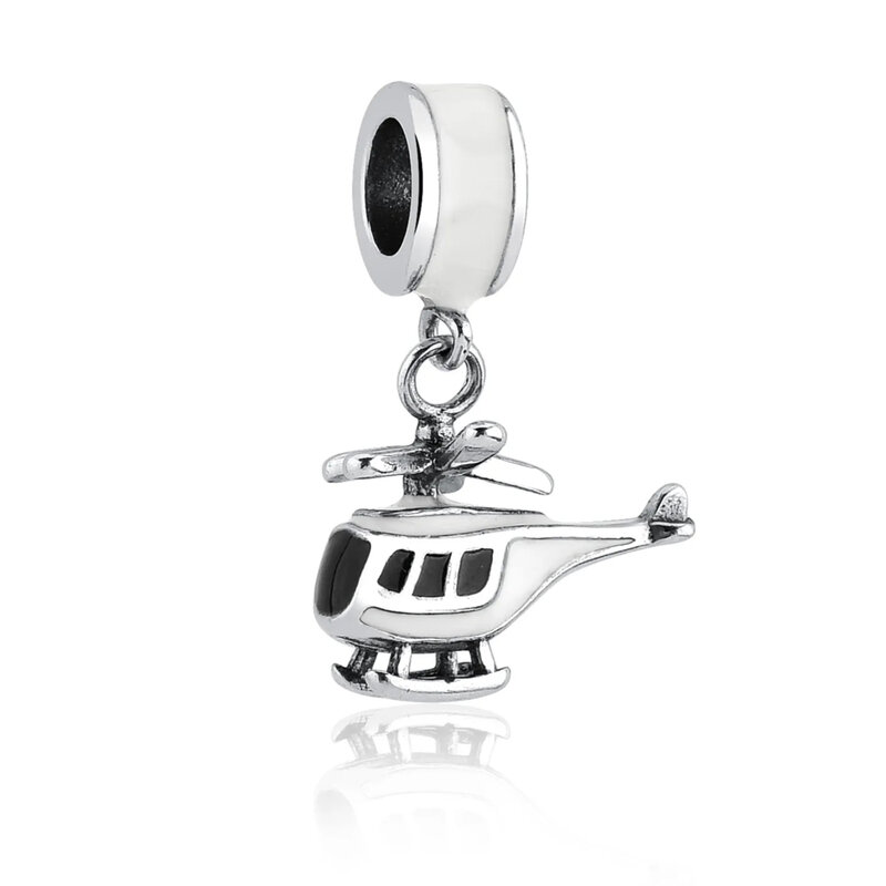925 Sterling Silver Charm Bead para mulheres, jóias esportivas, futebol, haltere, motocicleta, se encaixa pulseira Pandora original, Trinkets DIY, novo