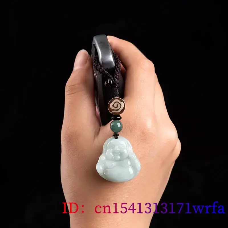 Burmese Jade Sleutelhanger Sleutelhanger Natuurlijke Schattige Jadeite Telefoon Charme Sleutelhanger Mode Riem Tas Bedel Wit Aangepast