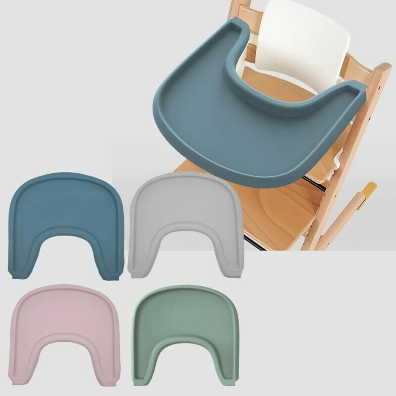 Cadeira jantar do bebê esteira silicone macio jantar placemat sólido lavável almofada bandeja para cadeiras altas stokke