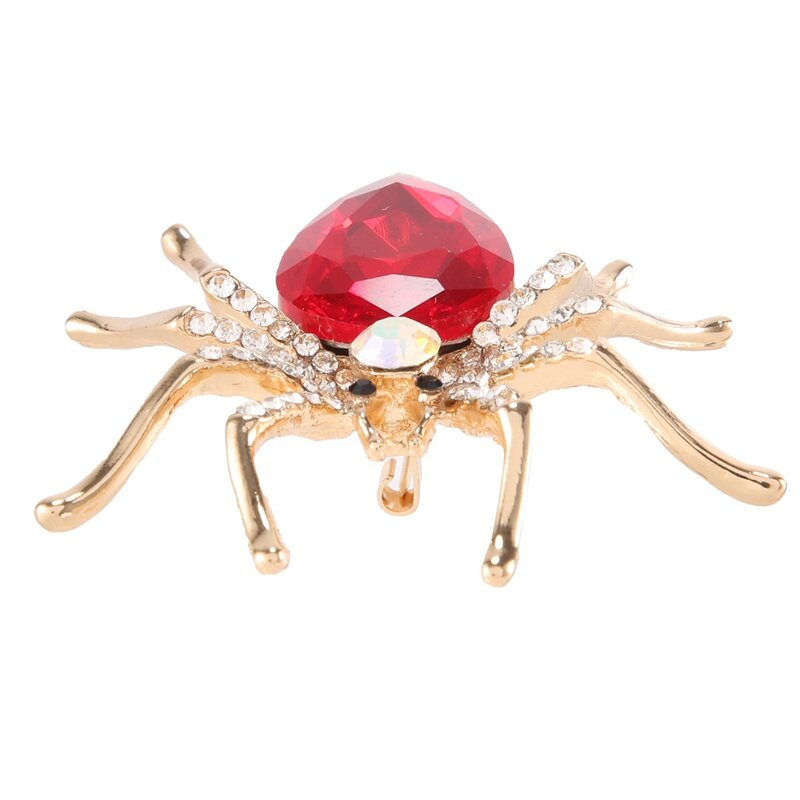 Fashion Alloy Spider Crystal Brooch For Women's Dresses Or Womens Clothing