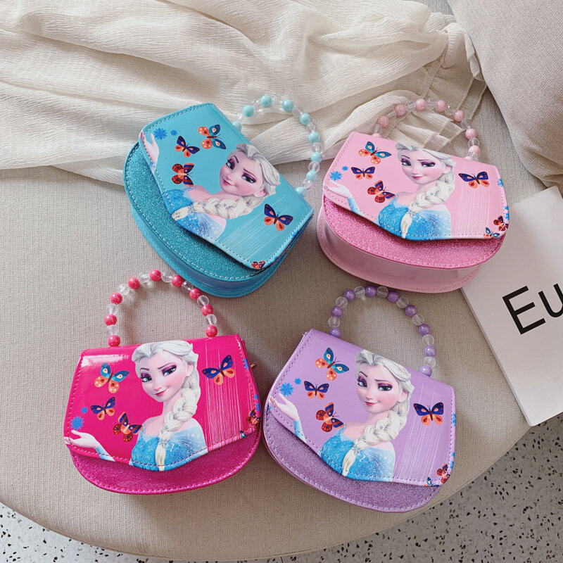 Tas Selempang Anak-anak Disney Beku 2 Putri Elsa Anna Sofina Kartun Pola Mode Tas Bahu untuk Anak Perempuan Tas Tangan Mini