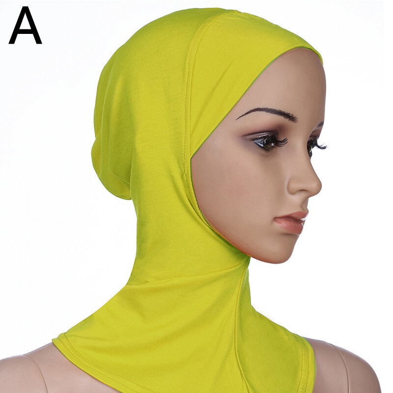Donne musulmane Underscarf copricapo foulard musulmano interno Hijab Caps islamico Underscarf Ninja Hijab sciarpa cappello Cap Bone Bonnet