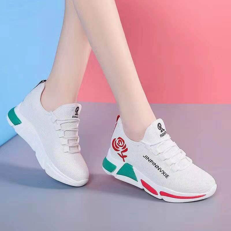 2023 New Cheap Cloth Shoes Spring and Summer Thickened Soles Women's Lace Up Flats Comfortable Lightweight Casual Shoes