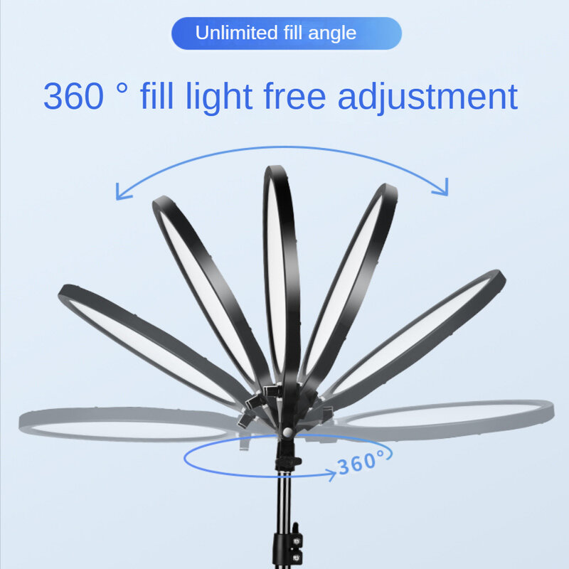 Suporte para LED Fill Light, LED Video Light ,10 "Ring Light, cor ajustável e brilho, iluminação de fundo, 3000K-6000K