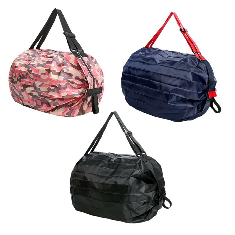 Sacos dobráveis impermeáveis do mantimento, sacola lavável, uma bolsa de ombro, curso, praia, trabalho, mantimento, presente