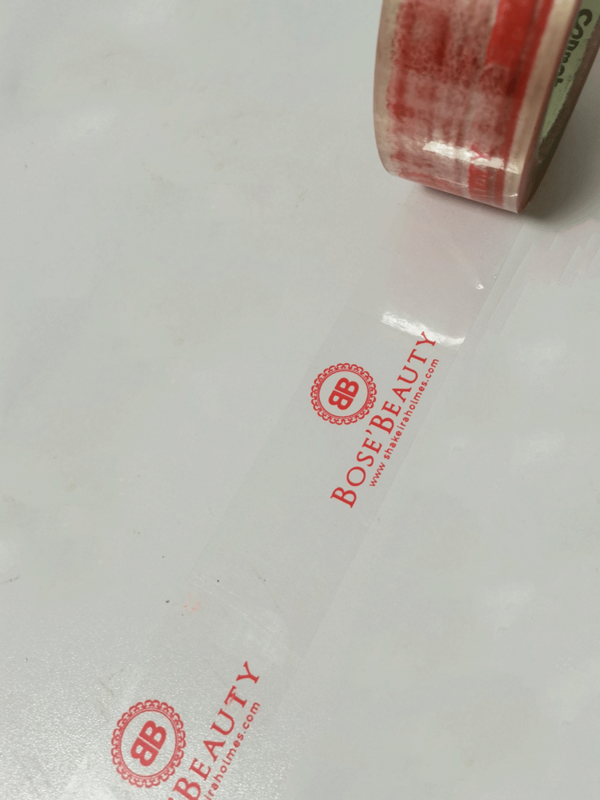 Benutzer definierte transparente Klebeband Logo Druck Verpackung Klebebänder