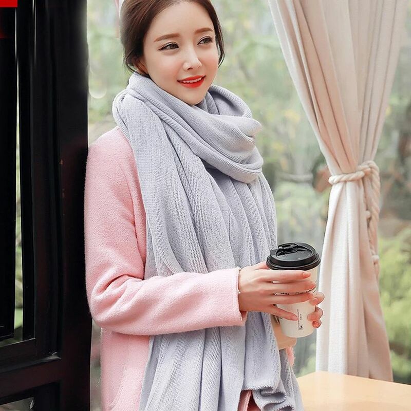 Теплые осенние искусственные кашемировые мужские плотные женские корейские длинные шали вязаные шали женские зимние шарфы палантины