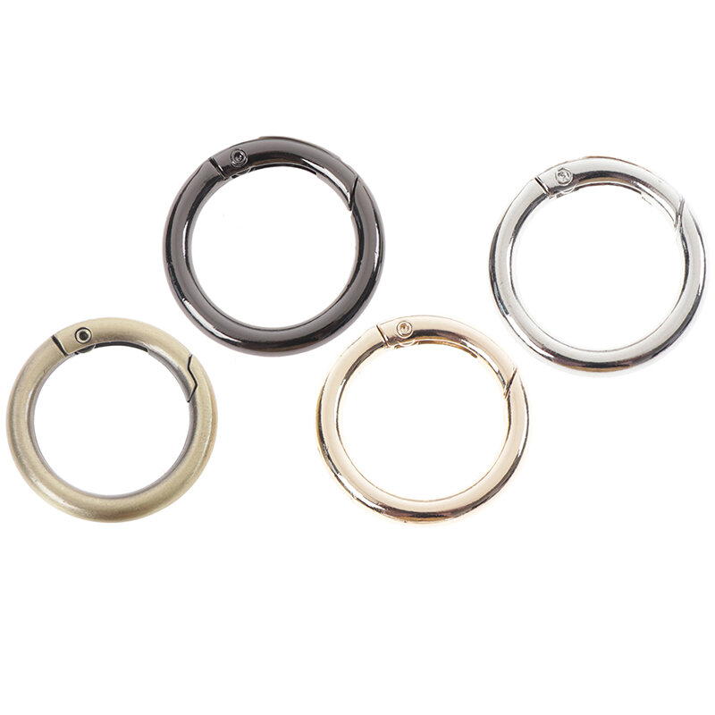 5 Stück runder Ring Kreis Feder verschluss für DIY Schlüssel ring Haken Tasche Schnalle Handtasche Geldbörse