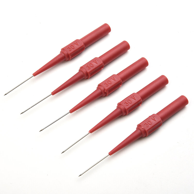 10pcs Test Probe Needle Mul-timeter Measuring Device Clamp Copper Test Lead Test Probes Plug Auto Repair Measurement Tool