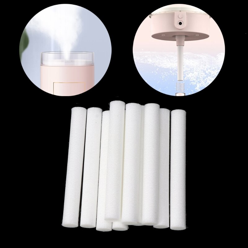 CPDD 10 Pcs Humidifier Sticks Filter Refill Sticks Wicks Cotton Filter Sticks Replacement for USB Powered Humidifiers