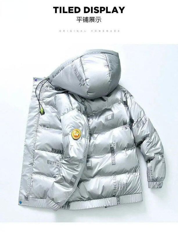Hoogwaardig Donsjack Heren Dunne Herfst Winter 2023 Nieuwe Modemerk Korte Koreaanse Versie Dikke Winterjas