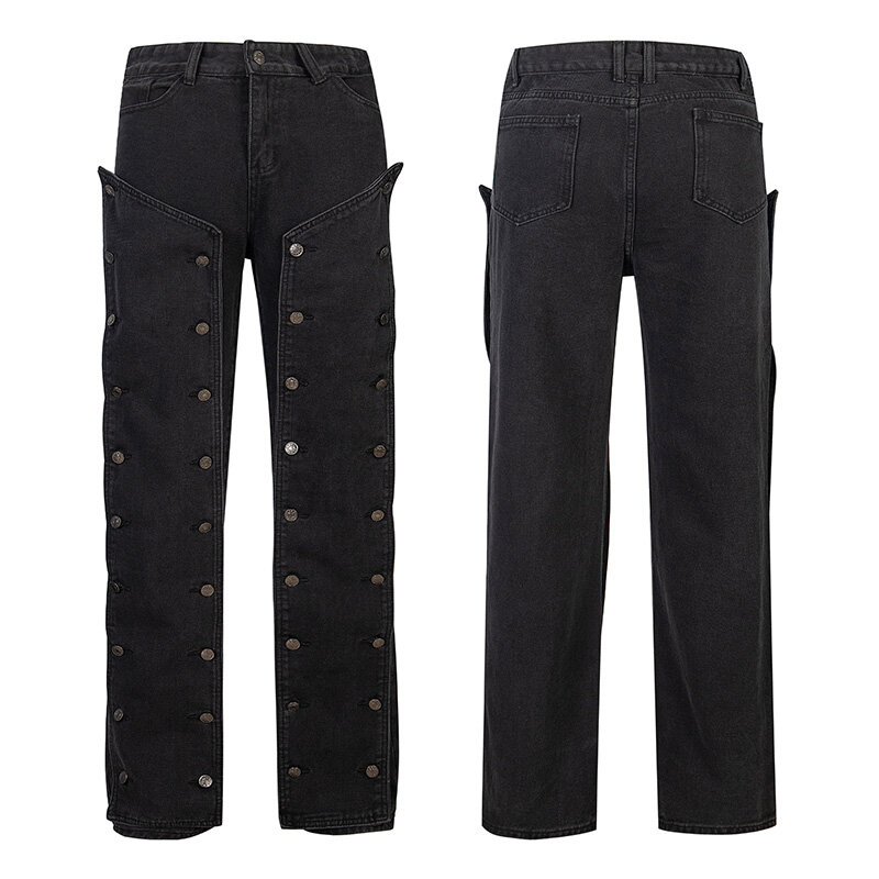 Брюки GRAILZ Project G/R для мужчин и женщин, тяжелая Съемная нагрудная планка, прямые джинсы с цилиндрическими соединениями