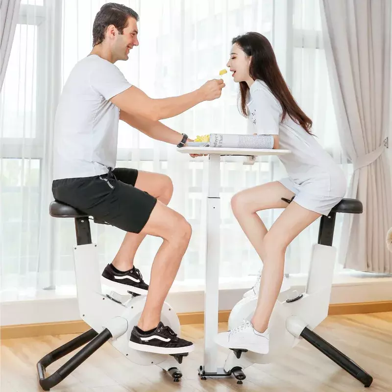 Pedal bawah meja dapat disesuaikan, alat latihan sepeda pertemuan kantor latihan bersepeda kebugaran