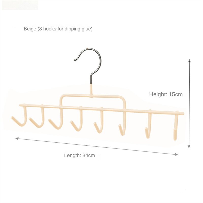 Scarf  Rack Hanger Practical Iron Easy Storage Household Strong Load-bearing Capacity Key Holder Belt Tie Hook Multifunctional