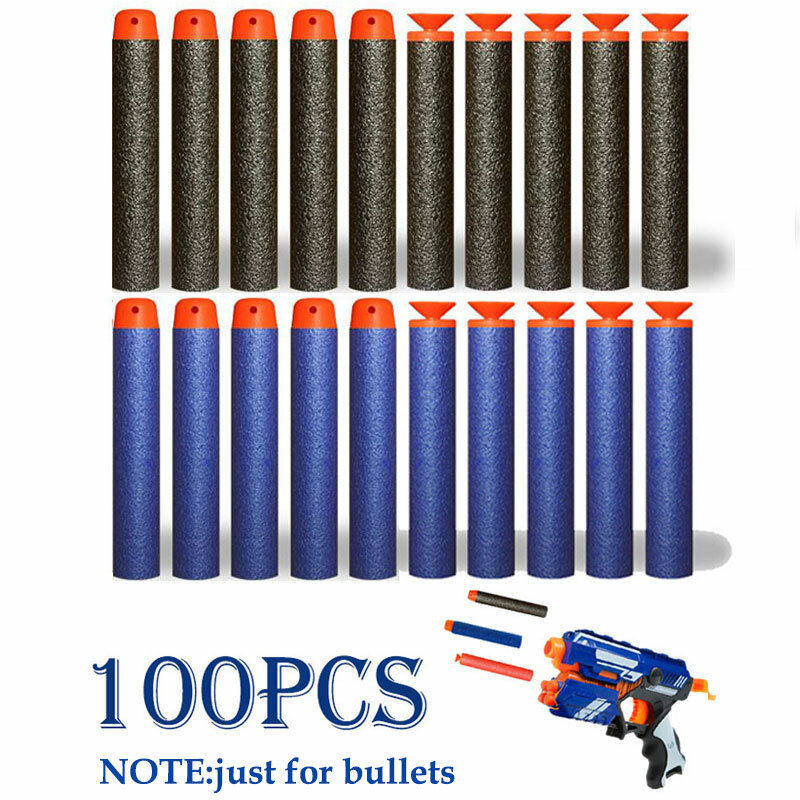 EVA-balas de dardos de cabeza redonda hueca suave para Nerf EVA, pistola de regalo militar, juguetes de bala, regalo de Navidad para niños, pistola Nerf
