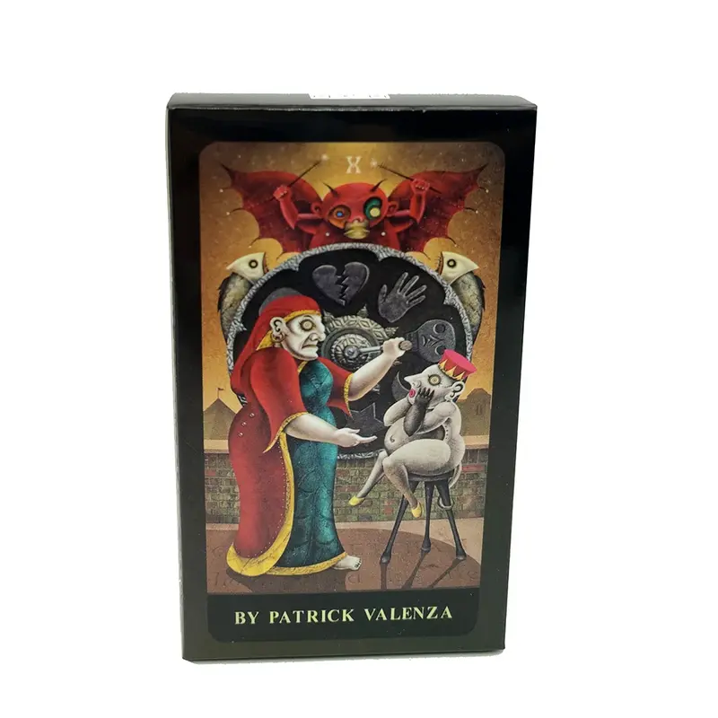Adivinhação tarot conjunto de 78 cartas de tarô, edição misteriosa com livro manual, design exclusivo, com design personalizado