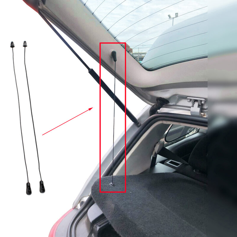 Interior traseira parcela prateleira Cordas, Inner Tonneau cobrir cabo de cinta, Focus 2, MK2, Hatchback 2004-2011
