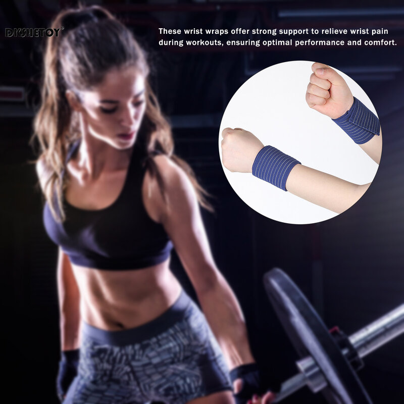 Wrist Support Braces Soft Wristbands Compression straps Extra Strength Weight Lifting Wrist Wraps Bandage Gym Training Protector