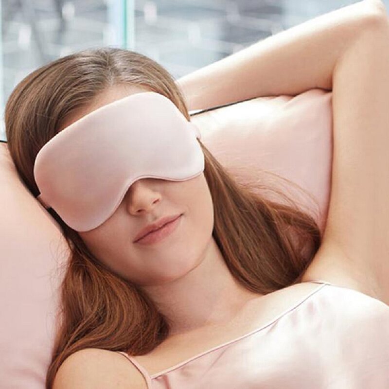 Masker tidur empuk lembut dengan penutup mata, penutup mata, masker tidur menghalangi cahaya dengan alat pelindung mata Universal
