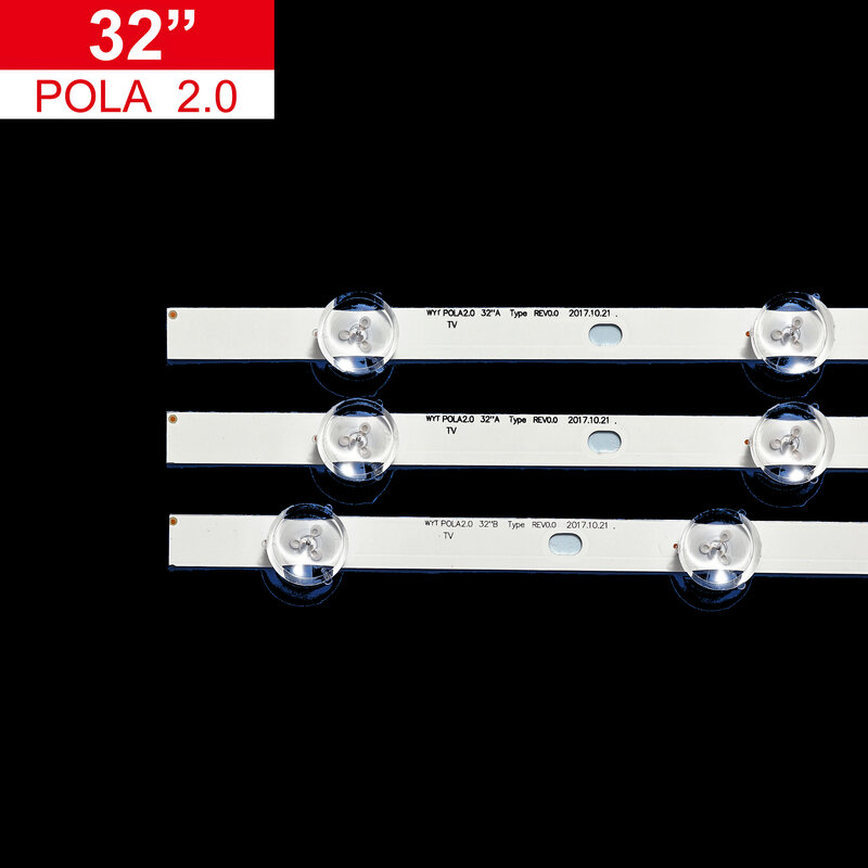 10 Set strip lampu latar LED untuk LG TIRA DE LED TV 32 "TV uot pola2.0 32ln54 strip 32LN5707 HC320DXN-VHFPA-21XX