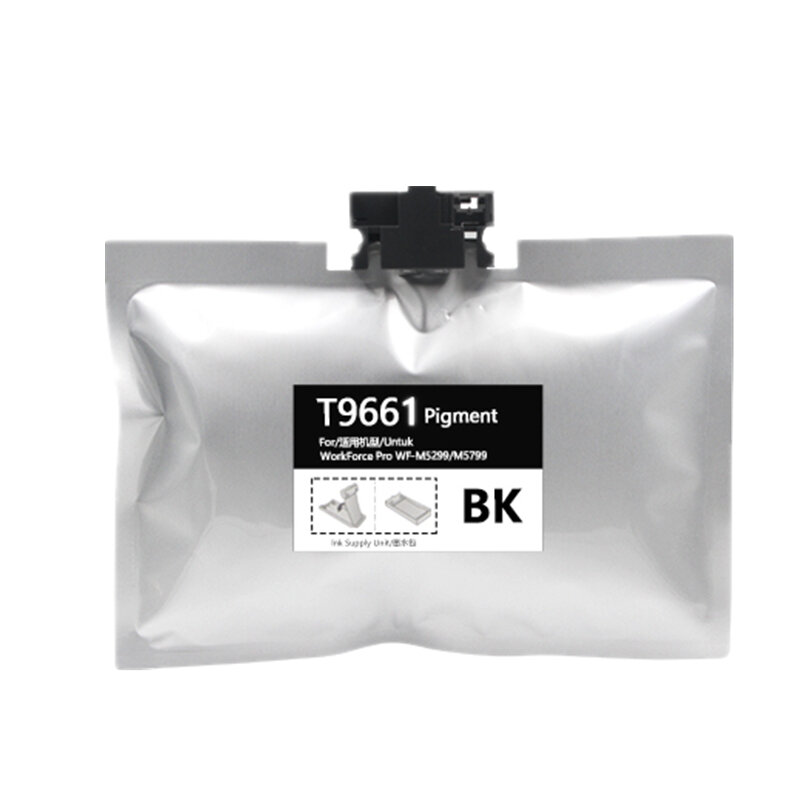 T9641 T9651 T9661 kompatybilny tusz torba pełna pigment tusz z czip do urządzeń firmy Epson WF M5299 M5799DWF M5299DW M5298DW M5799 M5298 Priner