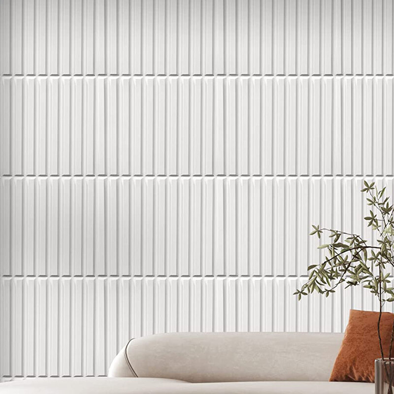 30x30cm 3d adesivo de parede decorativo painel parede 3d nordic linhas minimalistas 90s estética sala estar 3d papel mural à prova dwaterproof água