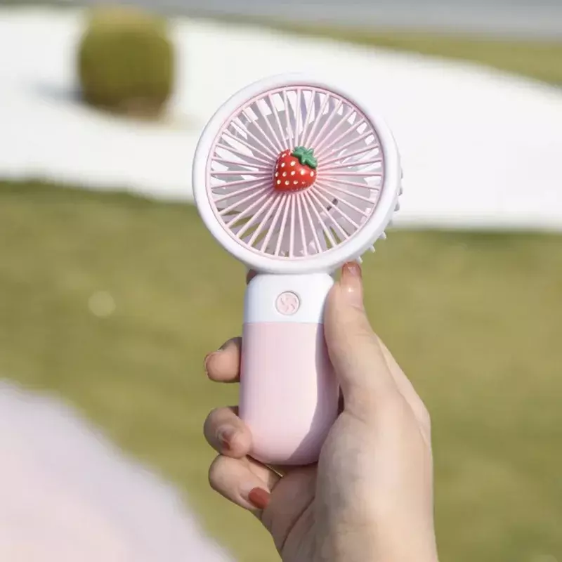 Portable Manufacturer Popular Mobile Phone Holder Charging Mini Fruit Small Fan Handheld USB Office Student Electric Fan