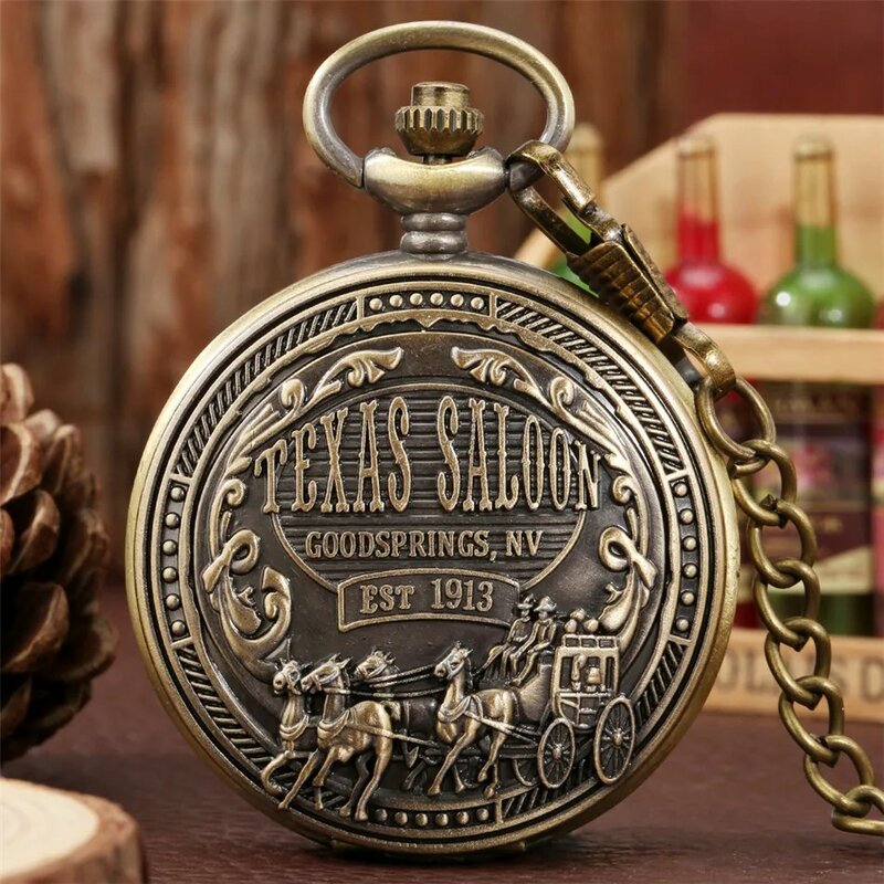 Colgante de collar de cuarzo Retro de salón Steampunk, reloj de bolsillo, regalo de colección, estudiantes, nuevo