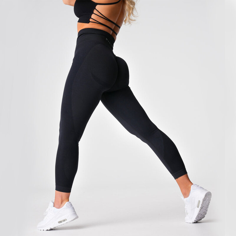 NVGTN legging mulus untuk wanita, Legging Yoga Nvgtn pengangkat bokong Gym 2.0 tanpa kelim