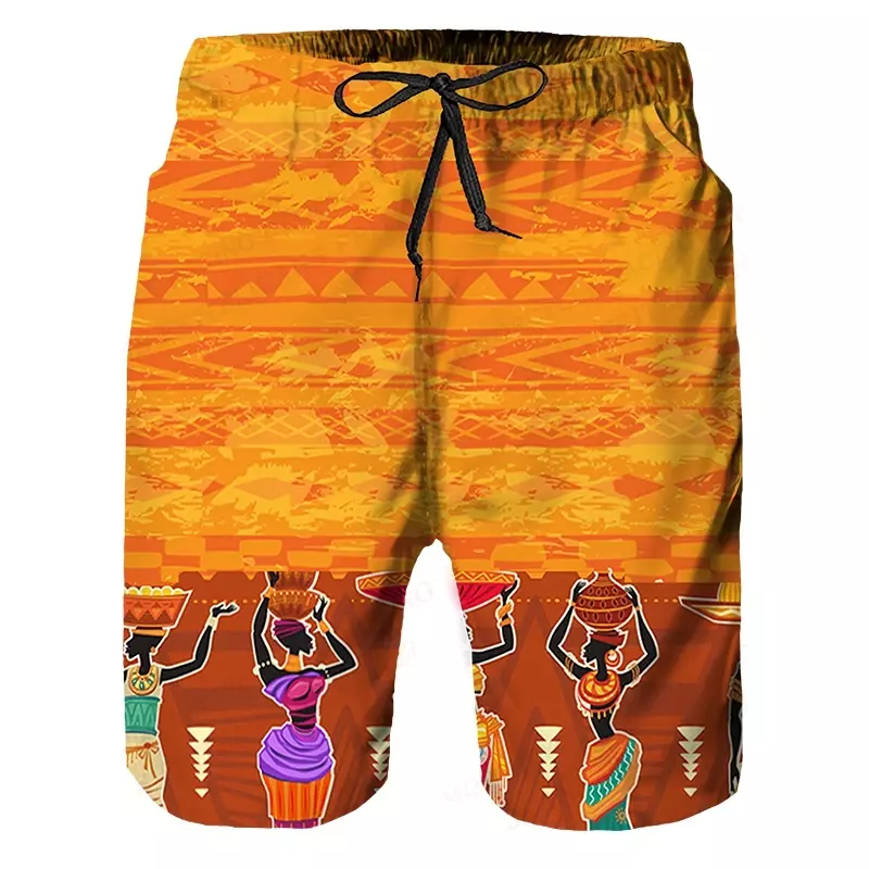 Nieuwe Afrikaanse Mannen Strand Shorts Zomer Badmode Shorts Mannen Surfen Board Shorts Snel Droog Casual Sportkleding Zwembroek Jongen