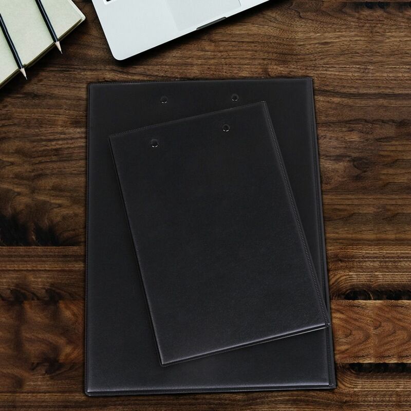 A4/A5 File Folders Stationery Office Supplies for Business Meeting PU Leather Contract Clamp Foldable Clip Boards Writing Pad